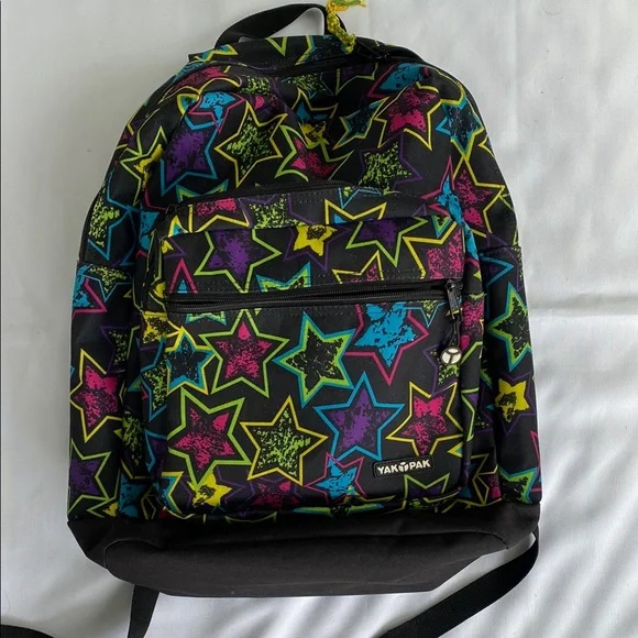 Yak Pak Multicolor Star Backpack Unisex - Picture 1 of 5